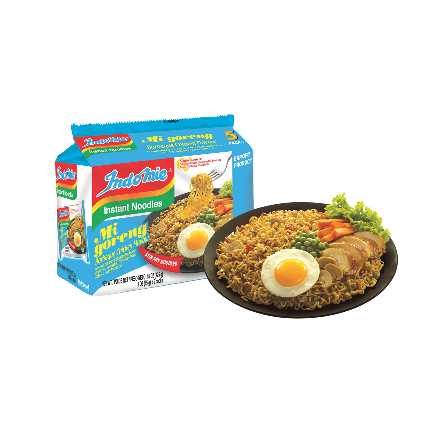 Official Indomie Mi Goreng BBQ Chicken Flavor (30 packs)