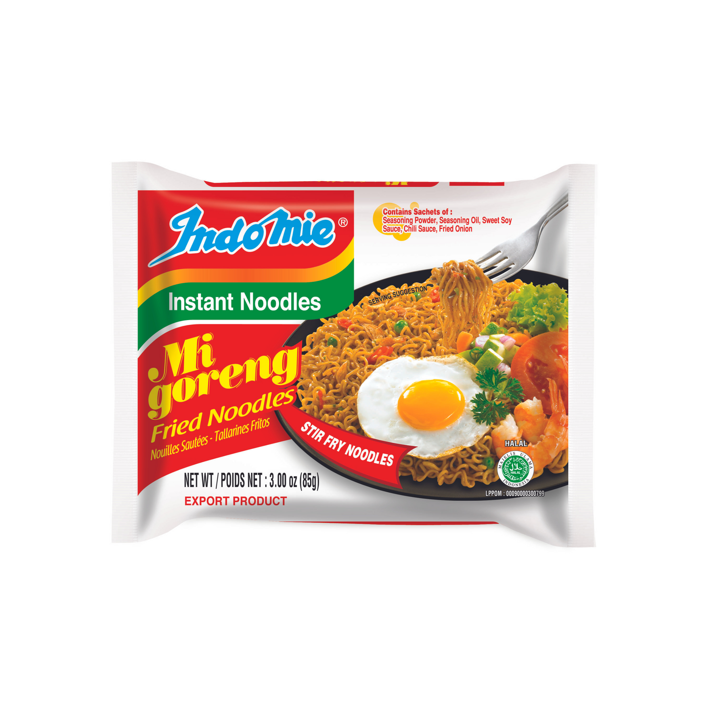 Indomie Mi Goreng Noodles - 60 Pack, Original Single Pack