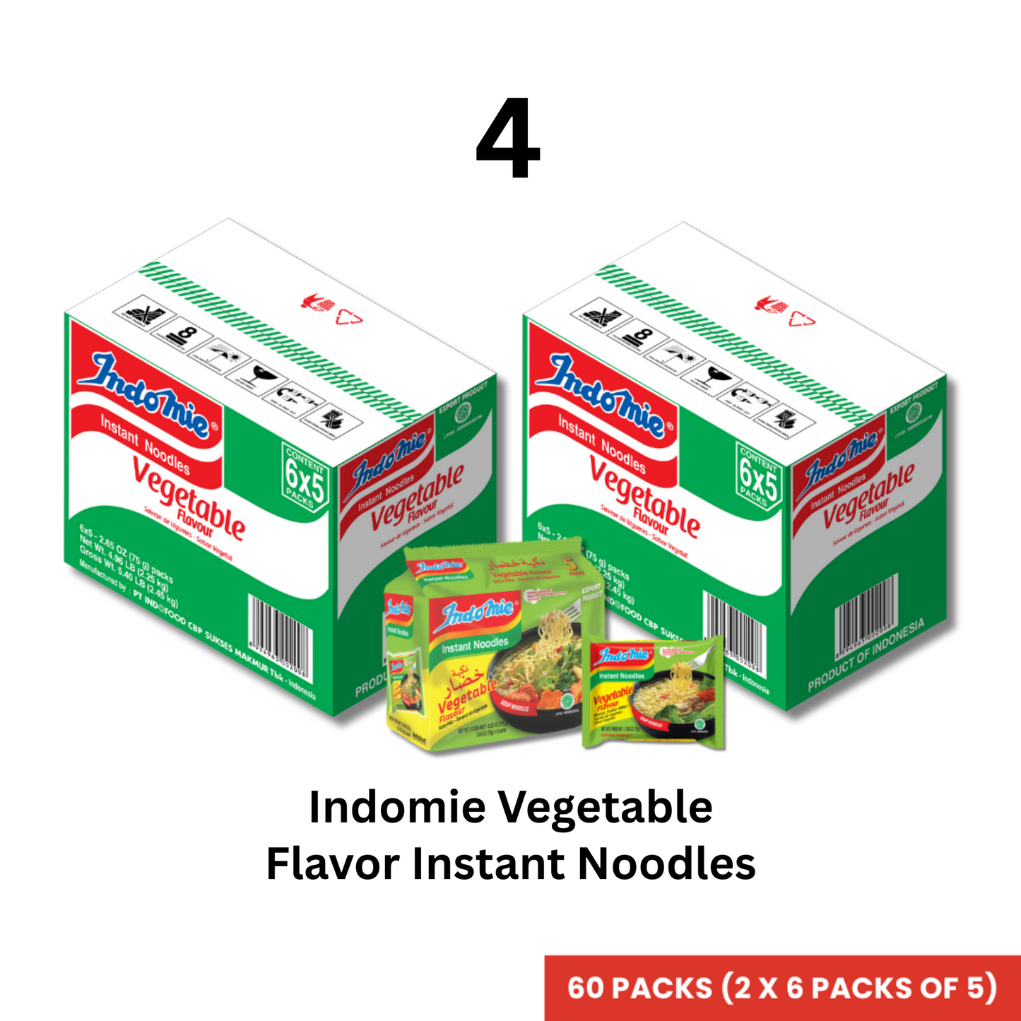 Merchandise Bundle Official Indomie Vegetable Flavor - 30 Packs