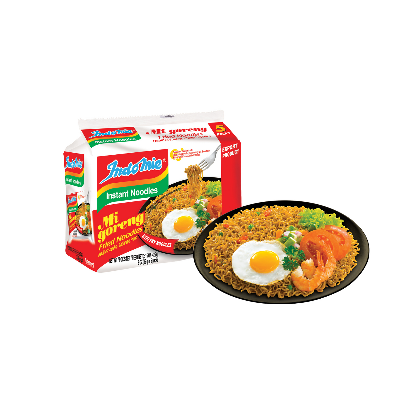 Indomie Mi Goreng Noodles - 60 Pack, Original Single Pack