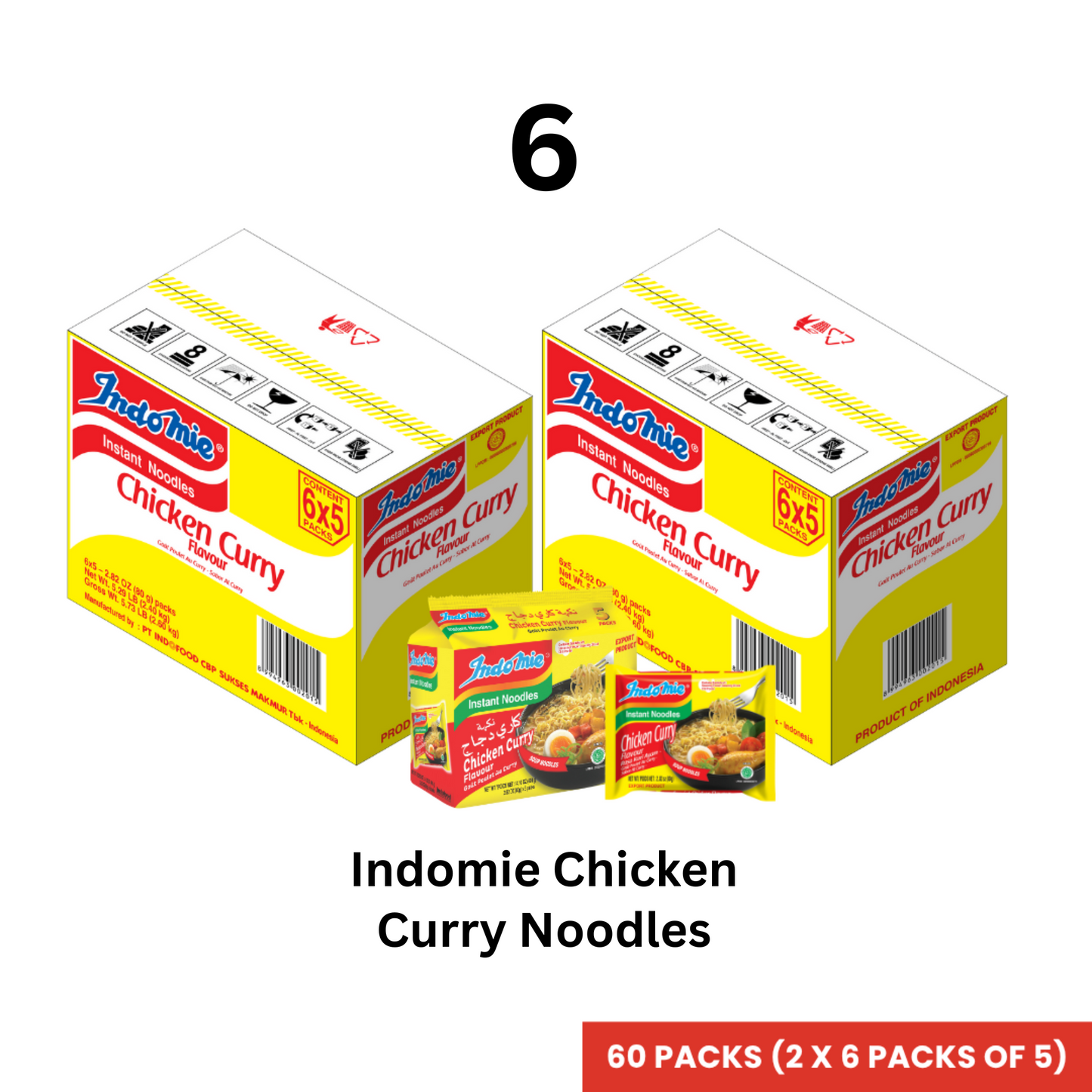 Customized Bundle Official Indomie Chicken Curry Flavor - 30 Packs