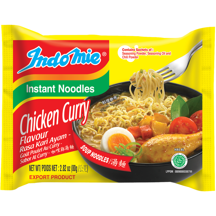 Official Indomie Chicken Curry Flavor (30 Packs)