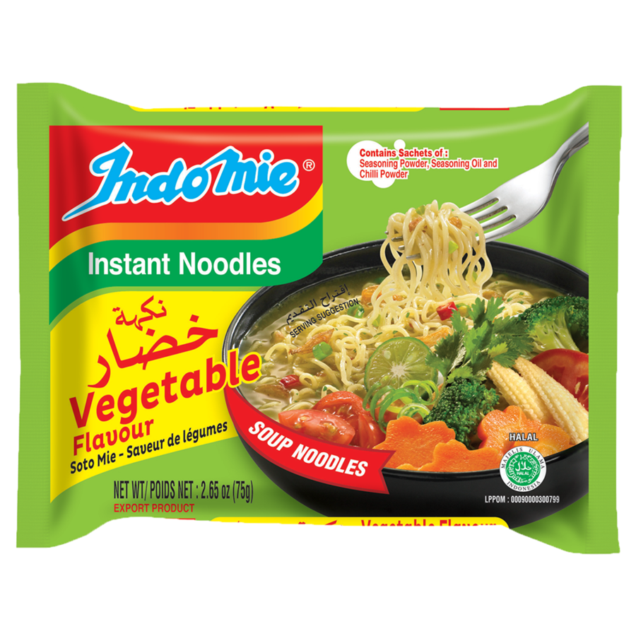Official Indomie Vegetable Flavor (30 Packs)