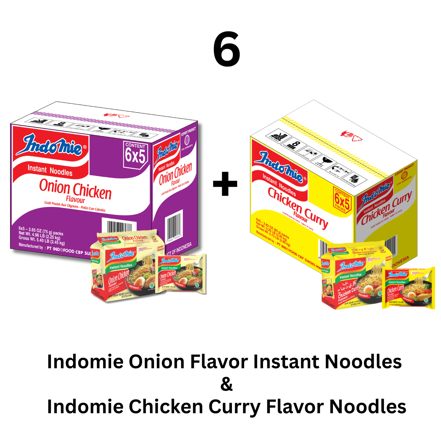 Merchandise Bundle Indomie Onion Chicken Flavor Instant Noodles - 30 Packs