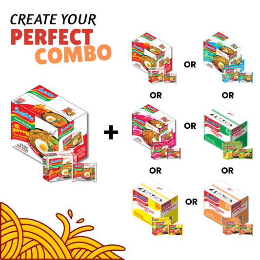 Customized Bundle Official Indomie Mi Goreng Instant Noodles - 30 Packs