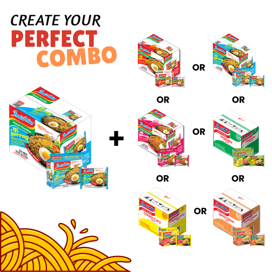 Customized Bundle Indomie Mi Goreng BBQ Chicken Instant Noodle - 30 Packs