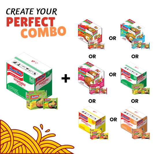Customized Bundle Official Indomie Vegetable Flavor - 30 Packs