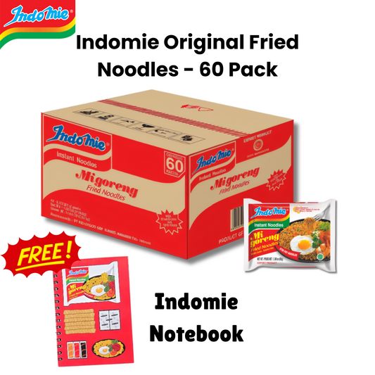 Indomie Mi Goreng Noodles - 60 Pack, Original Single Pack