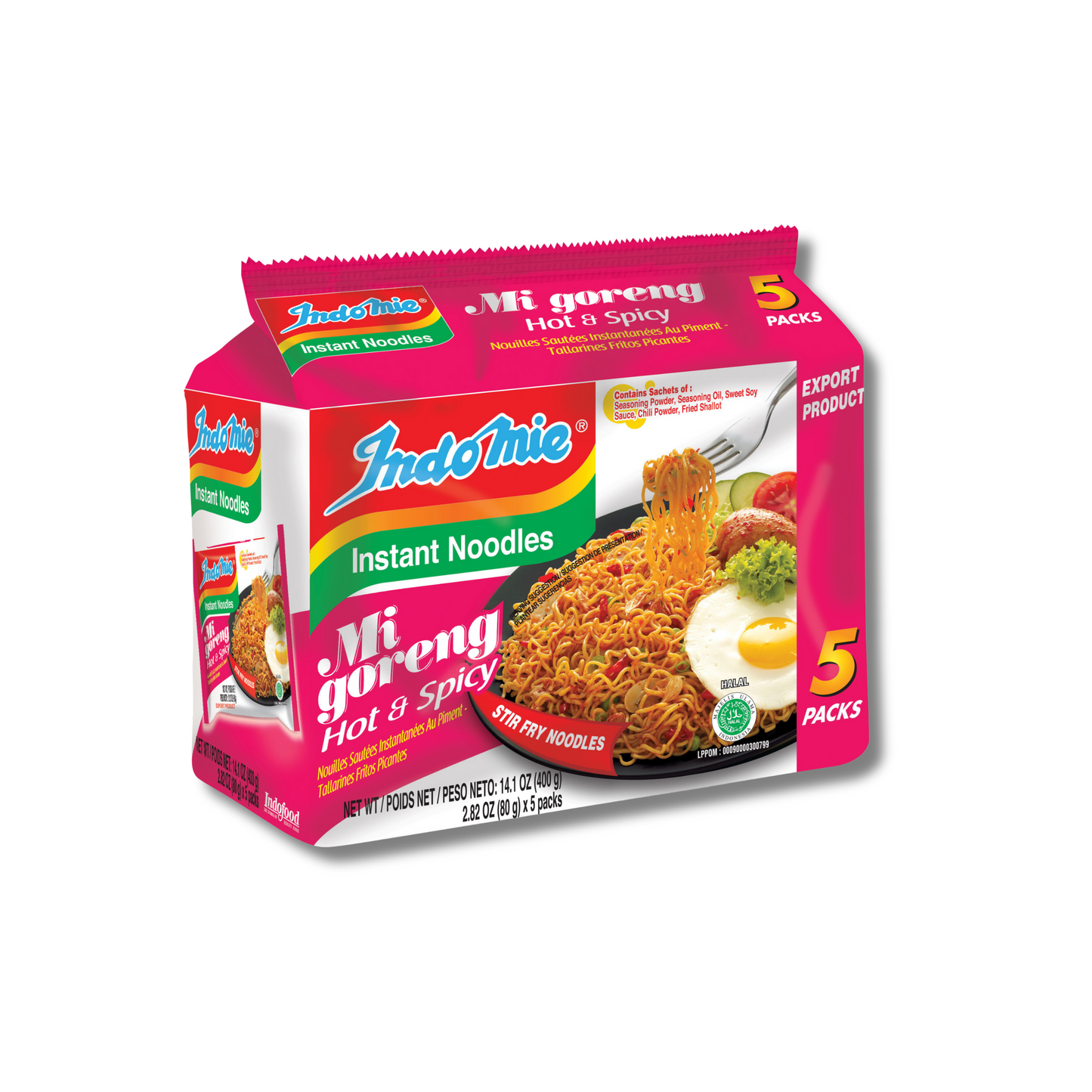 Mi Goreng Hot & Spicy Flavor (5 packs)