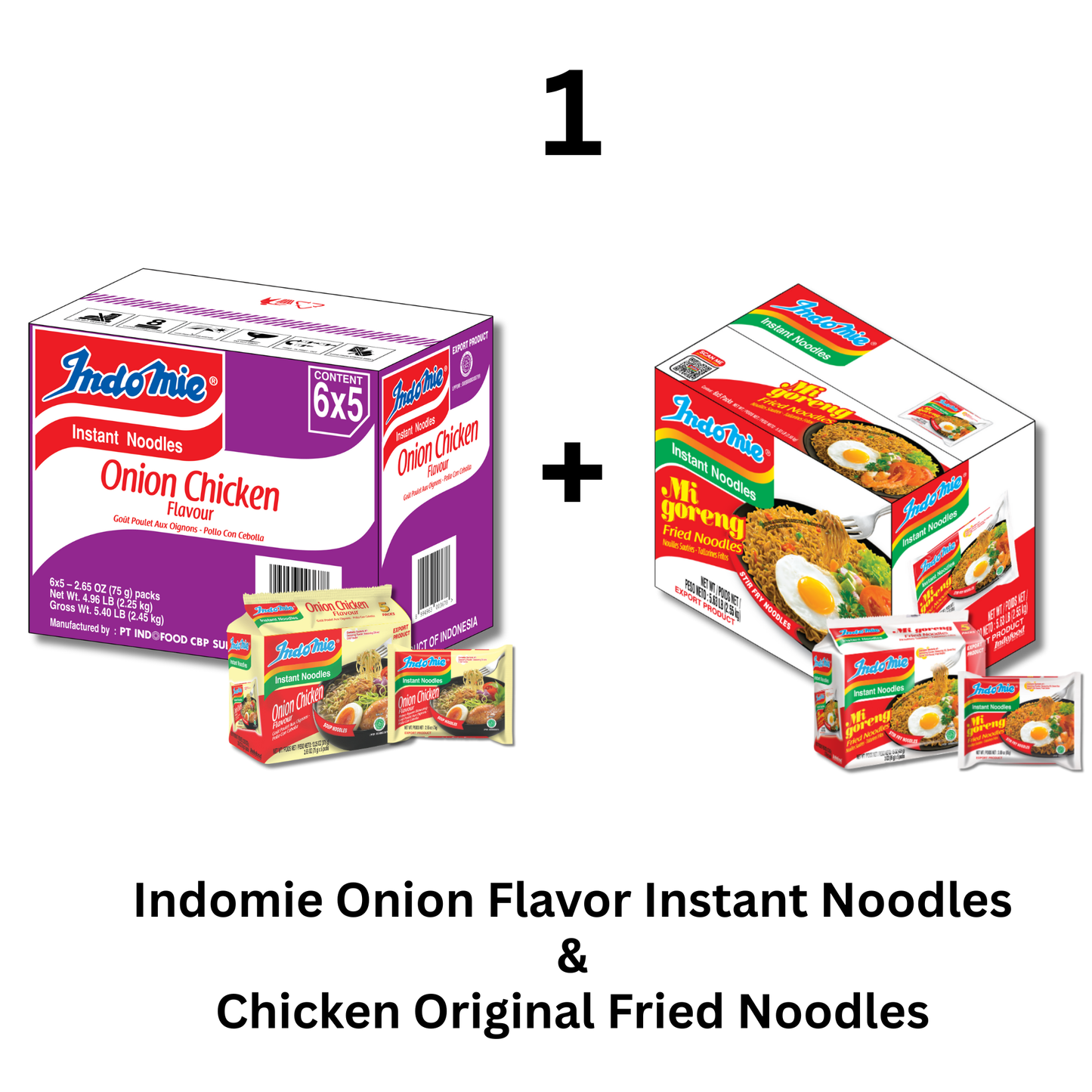 Merchandise Bundle Indomie Onion Chicken Flavor Instant Noodles - 30 Packs