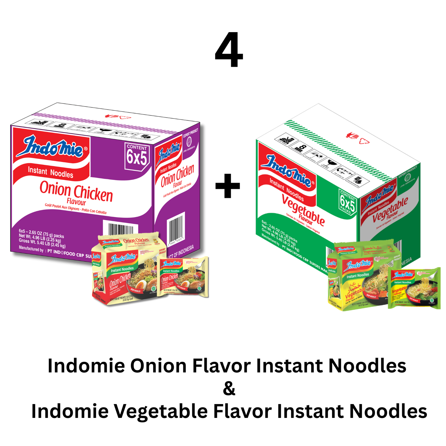 Merchandise Bundle Indomie Onion Chicken Flavor Instant Noodles - 30 Packs