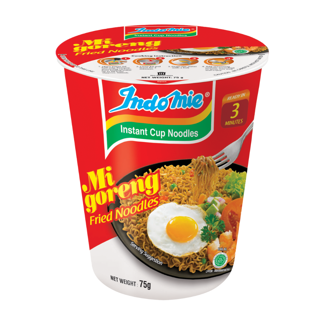 INDOMIE INSTANT NOODLES (CUP) MI GORENG - CUP